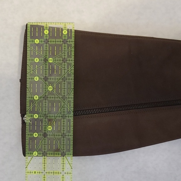 ECCO Women's Chocolate Nubuck Leather Tall Boots (Sz 6.5) - Picture 9 of 11